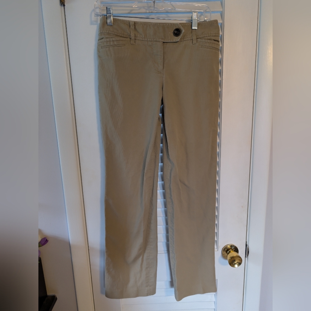 Ann Taylor Loft Size 2 Marisa Khaki Tan Pants Thick